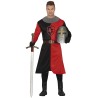 Disfraz hombre medieval rojo y negro