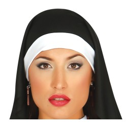 Disfraz mujer monja corto