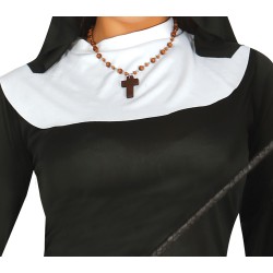 Disfraz mujer monja corto