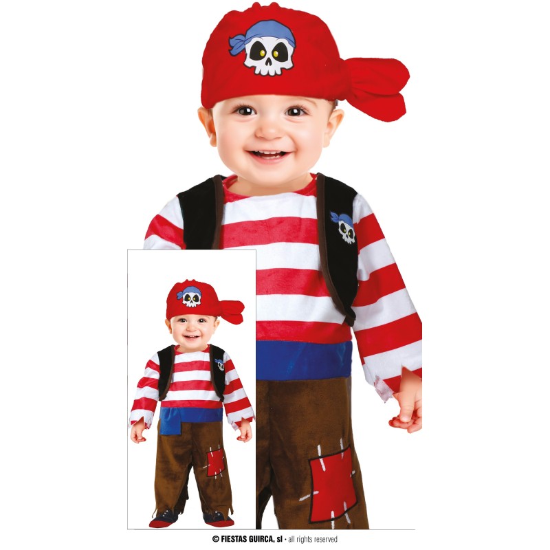 Disfraz bebe de pirata.
