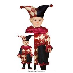 Disfraz bebe de bufon arlequin