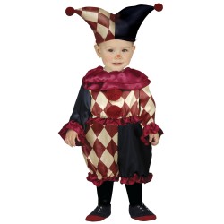 Disfraz bebe de bufon arlequin