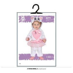 Disfraz bebe de Gatita rosa