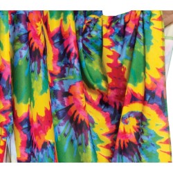 Poncho y cinta hippie multicolor