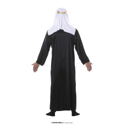 Disfraz hombre jeque tunica negra