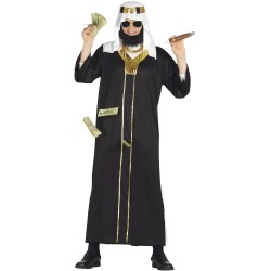 Disfraz hombre jeque tunica negra