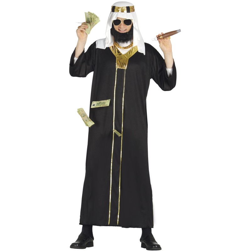 Disfraz hombre jeque tunica negra