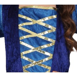 Disfraz niña medieval azul.