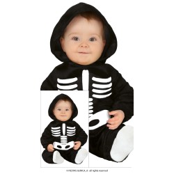 Disfraz bebe esqueleto con capucha