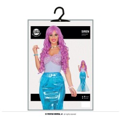 Disfraz mujer sirena azul