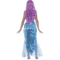 Disfraz mujer sirena azul