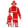 Disfraz hombre bombero rojo
