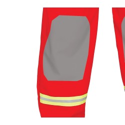 Disfraz hombre bombero rojo