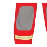 Disfraz hombre bombero rojo
