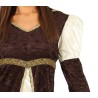 Disfraz mujer princesa medieval marron