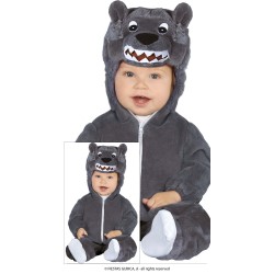 Disfraces bebe de lobo gris