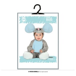 Disfraz bebe ratoncito gris