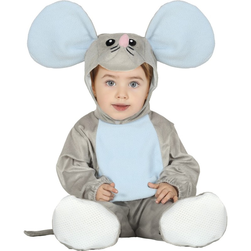 Disfraz bebe ratoncito gris