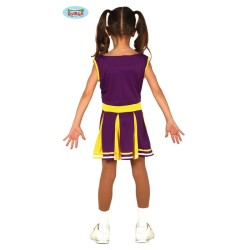 Disfraz niña animadora morada