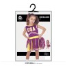 Disfraz niña animadora morada