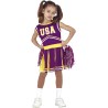 Disfraz niña animadora morada