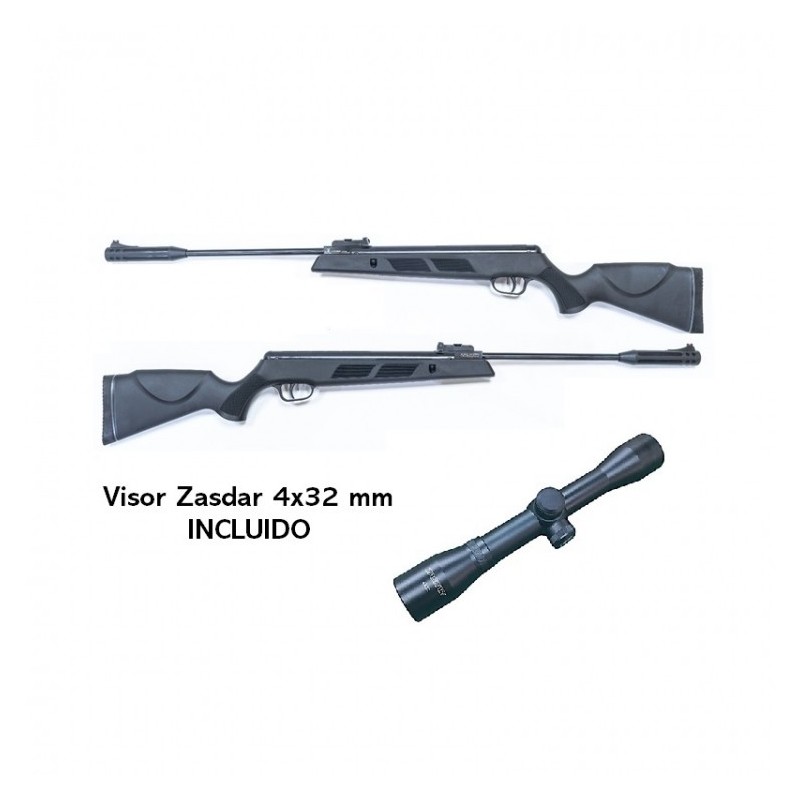 Carabina aire comprimido Snowpeak - Zasdar SR1000S Gas Piston 5,5 mm con Visor 4x32