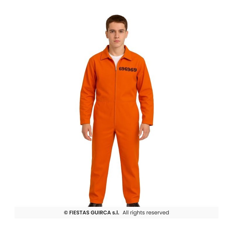 DIsfraz adolescente prisionero naranja