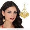 Pendientes metalicos monedas 5 cms, adulta