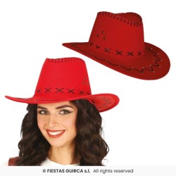 Sombrero vaquero rojo