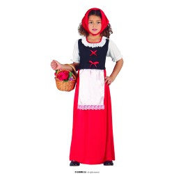 Disfraz niña Posadera pastora roja