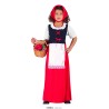 Disfraz niña Posadera pastora roja