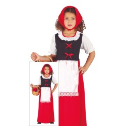 Disfraz niña Posadera pastora roja
