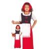 Disfraz niña Posadera pastora roja