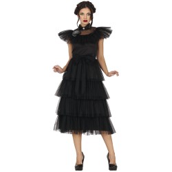 Disfraz mujer Miercoles Addams Baile
