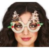 Gafas doradas con arboles en oro