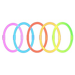 Pulseras de luz neon 15 pcs