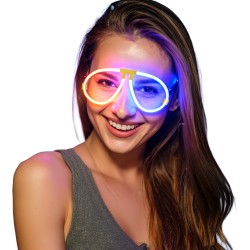 Gafas de luz neon