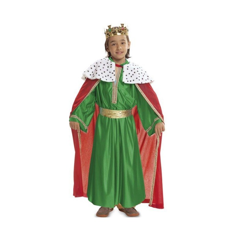 Disfraz niño rey mago verde