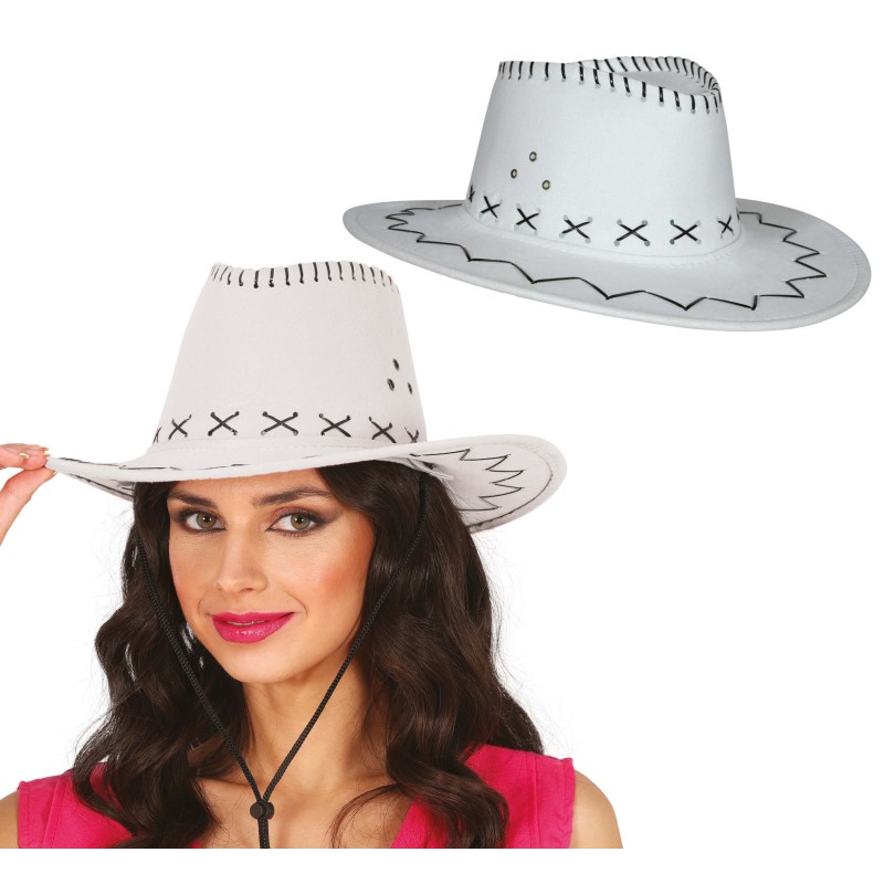 Sombrero vaquero blanco
