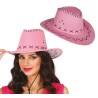 Sombrero vaquero rosa