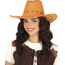 Sombrero vaquero naranja