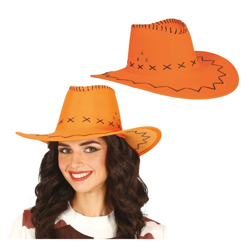 Sombrero vaquero naranja