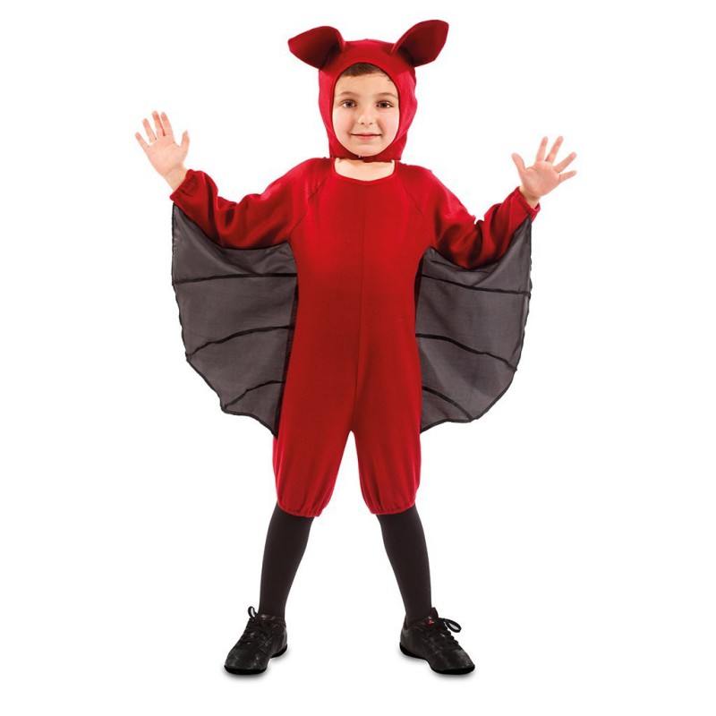 Disfraz niño de murcielago rojo