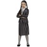 Disfraz niña MIercoles Addams uniforme colegio