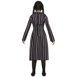 Disfraz niña MIercoles Addams uniforme colegio