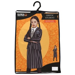 Disfraz niña MIercoles Addams uniforme colegio