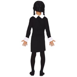 Disfraz niña miercoles addams vestido