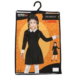 Disfraz niña miercoles addams vestido