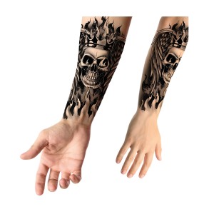 Tatuaje calavera 14x30 cms