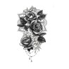 Tatuaje rosas 14x30 cms